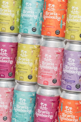 [24_BRA_MIX_354] Bravía Kombucha x 24 unidades 354ml – Mix Sabores